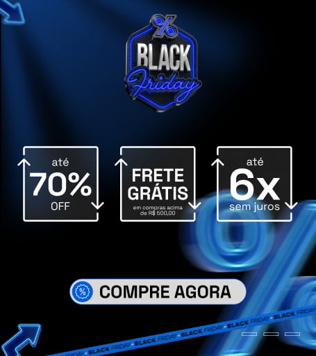 Banner - Black Friday com até 70 % de Desconto